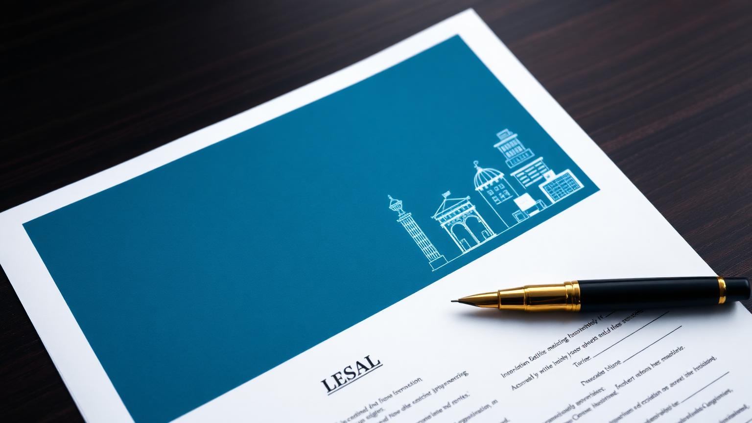 Legal incorporation documents with entity icons