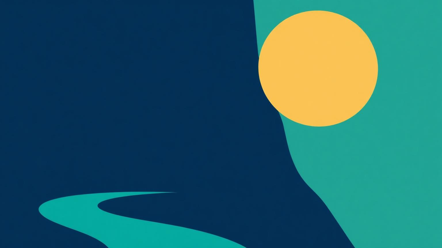 Abstract illustration of two diverging financial paths